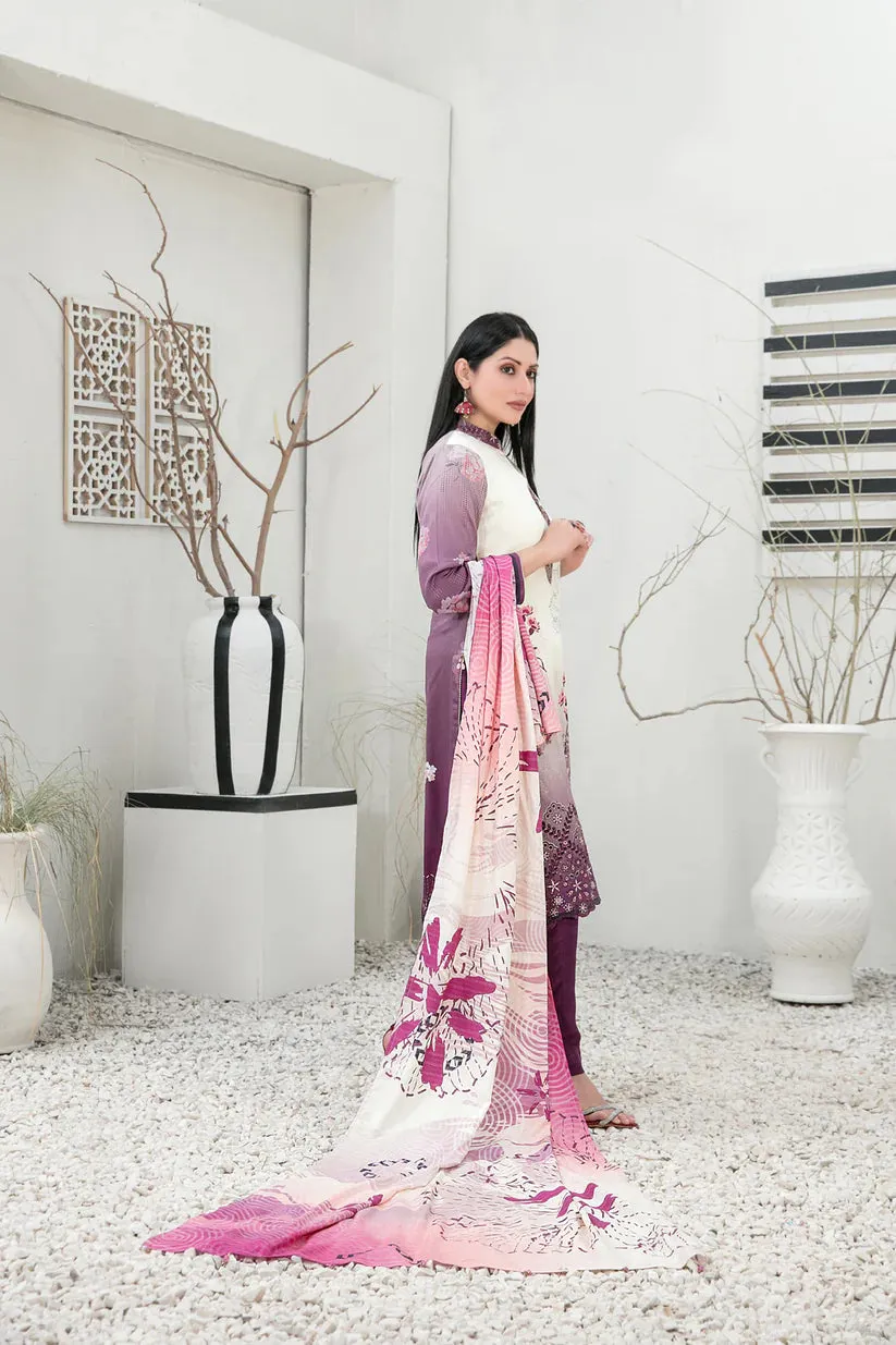 Tawakkal Fabrics - IMZA - 3 Pc Digital Printed Collection - D -1098