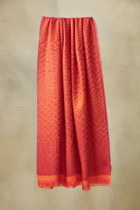 Tessira Shawl Baby Alpaca Color Naranja