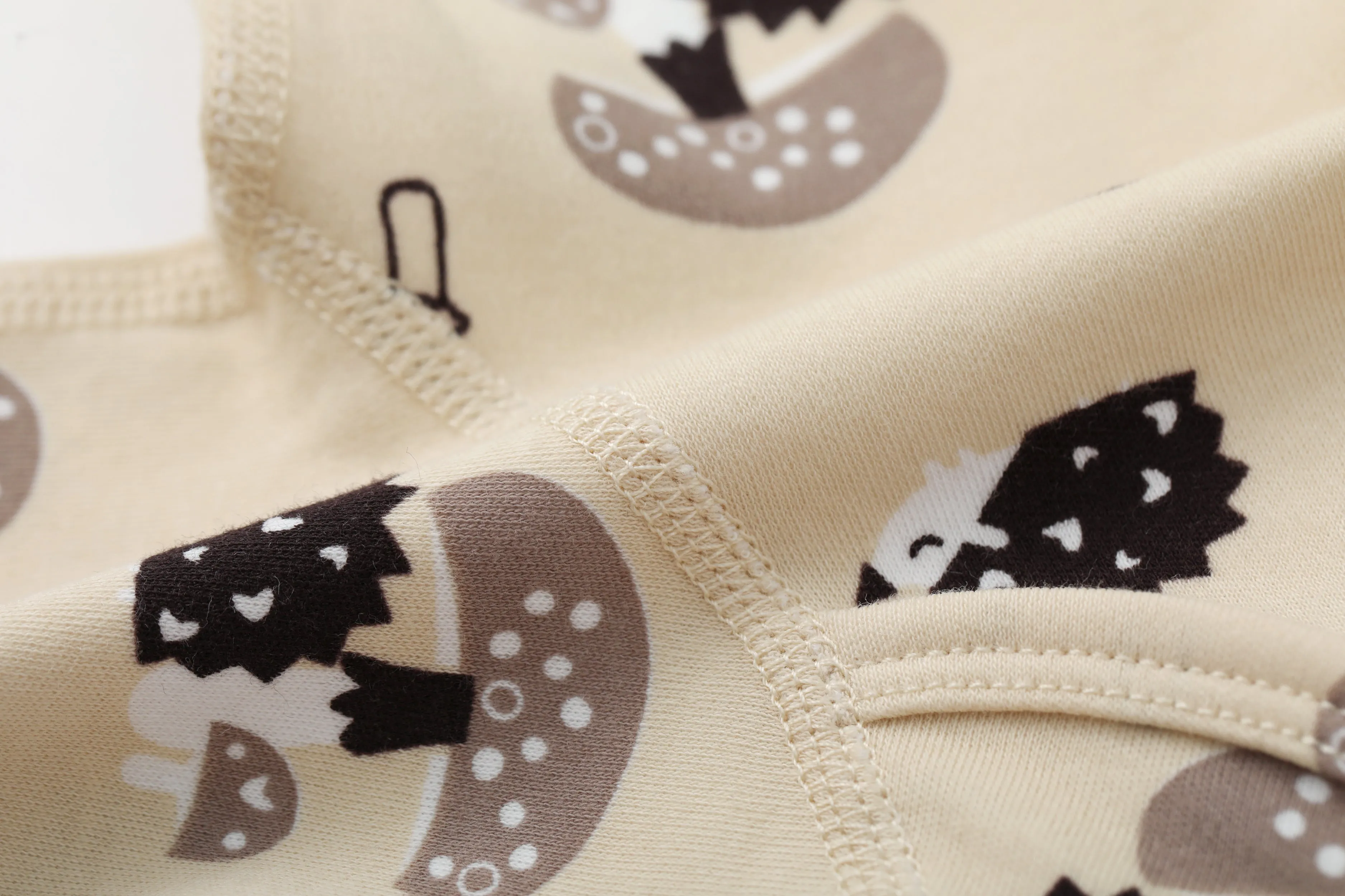 Vauva BBNS - Baby Anti-bacterial Organic Cotton Hazelnut Pattern Bodysuits (2-pack)