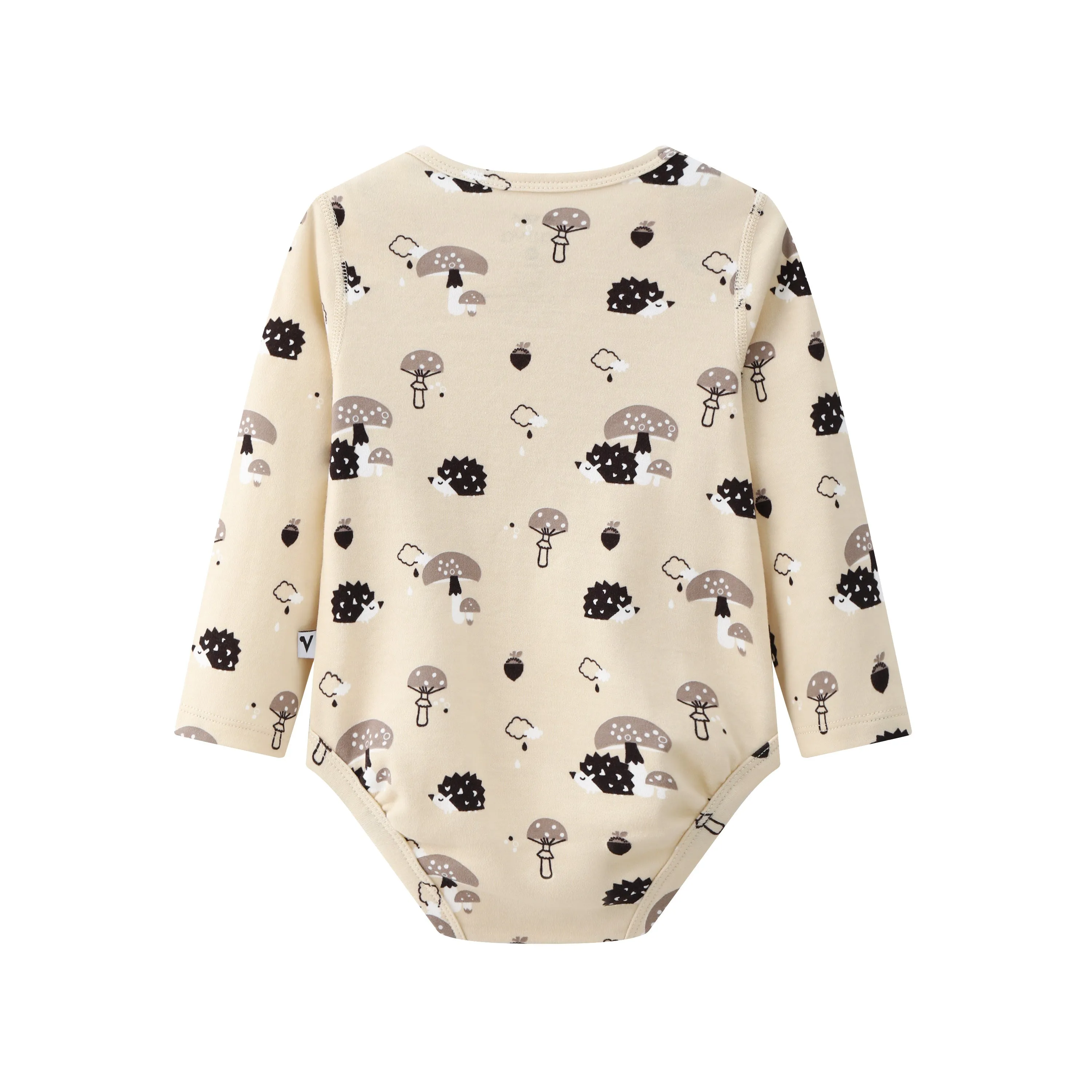 Vauva BBNS - Baby Anti-bacterial Organic Cotton Hazelnut Pattern Bodysuits (2-pack)