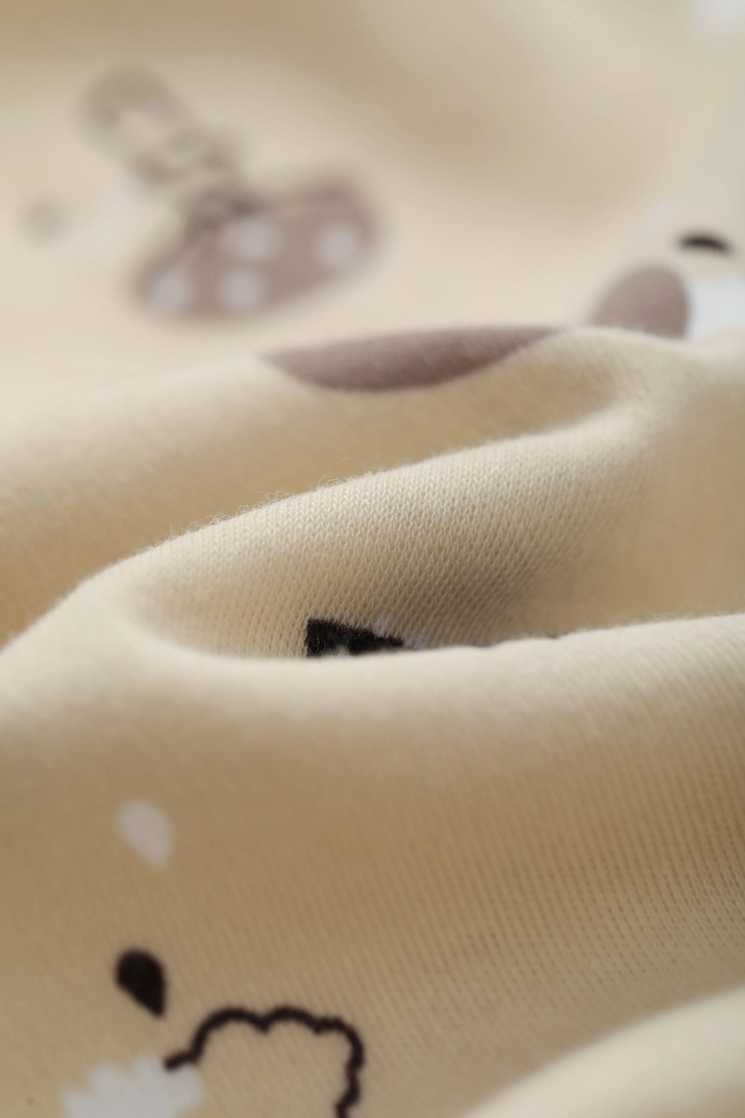 Vauva BBNS - Baby Anti-bacterial Organic Cotton Hazelnut Pattern Bodysuits (2-pack)