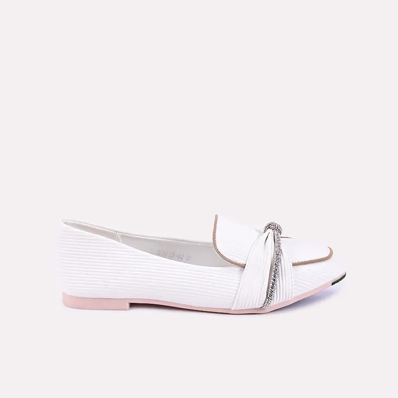 Viola White Casual Pumps 0431244