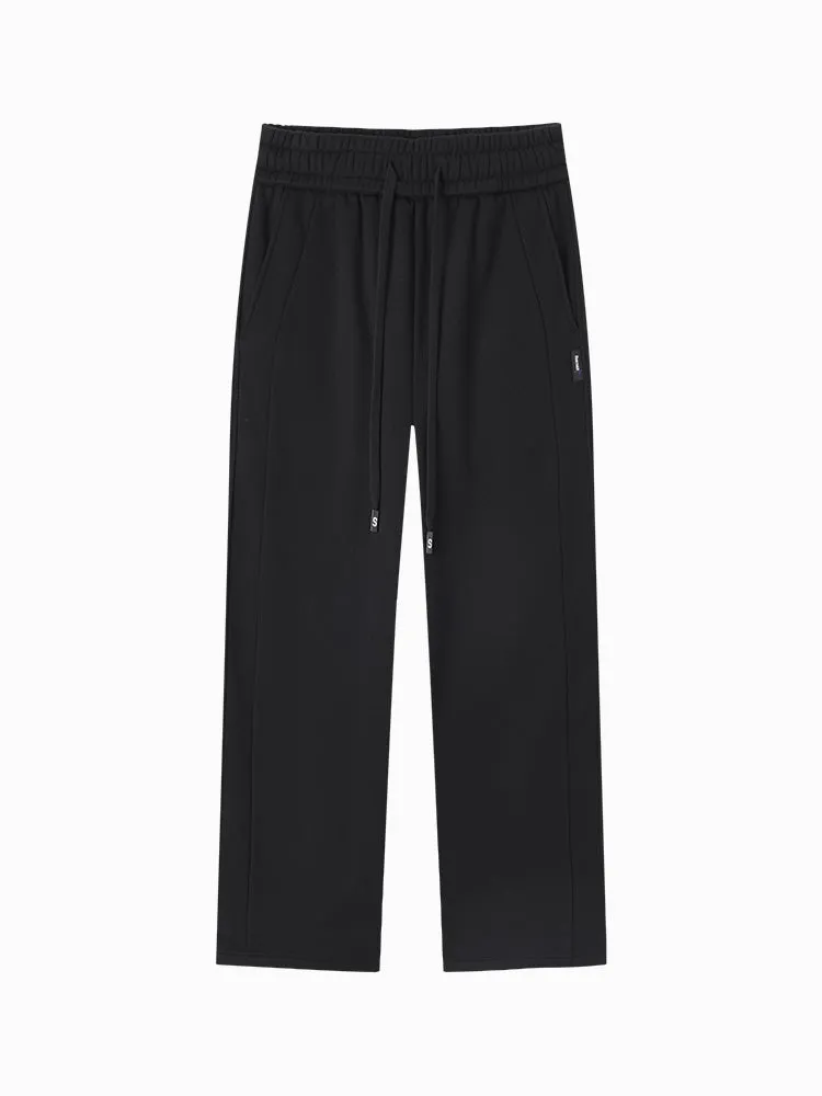 Women's Medium Gray Knitted Jogging Pants