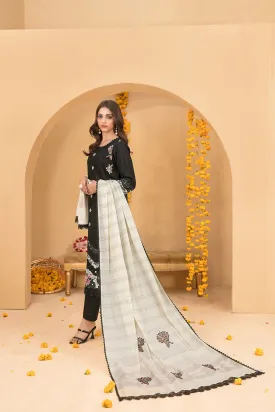 ZALA by Tawakkal Fabrics 3 Pc Semi-Stitched Collection - D-2588